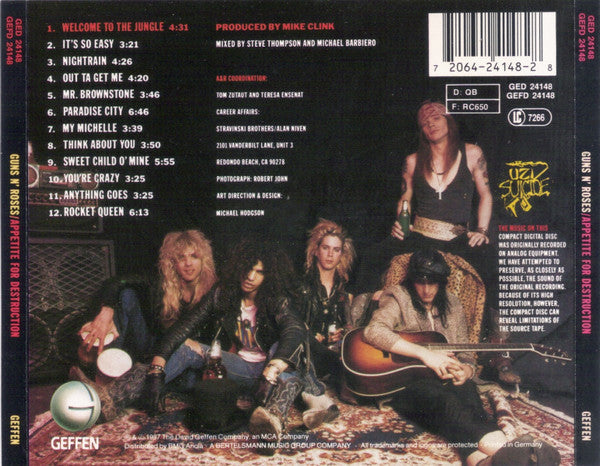 Guns N' Roses - Appetite For Destruction (CD d'occasion)