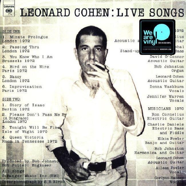 Leonard Cohen - Leonard cohen: live songs (LP) - Velvet Music
