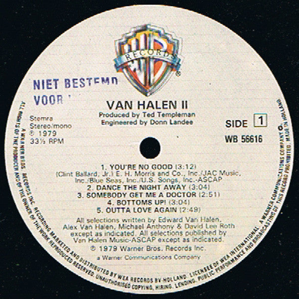 Van Halen - Van Halen II (tweedehands LP) - Velvet Music