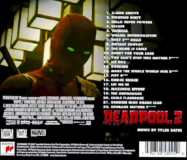 Tyler Bates - Deadpool 2 (bande originale du film) (CD)