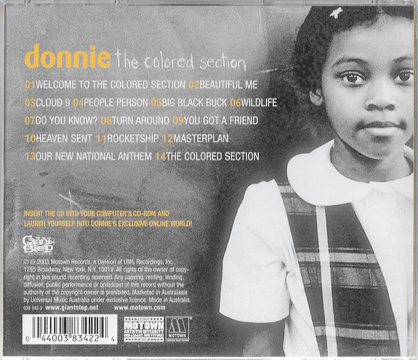 Donnie - The Colored Section (CD) - Velvet Music