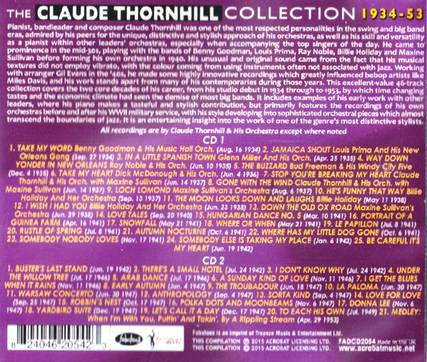 Claude Thornhill - The Claude Thornhill Collection 1934-53 (CD d'occasion)