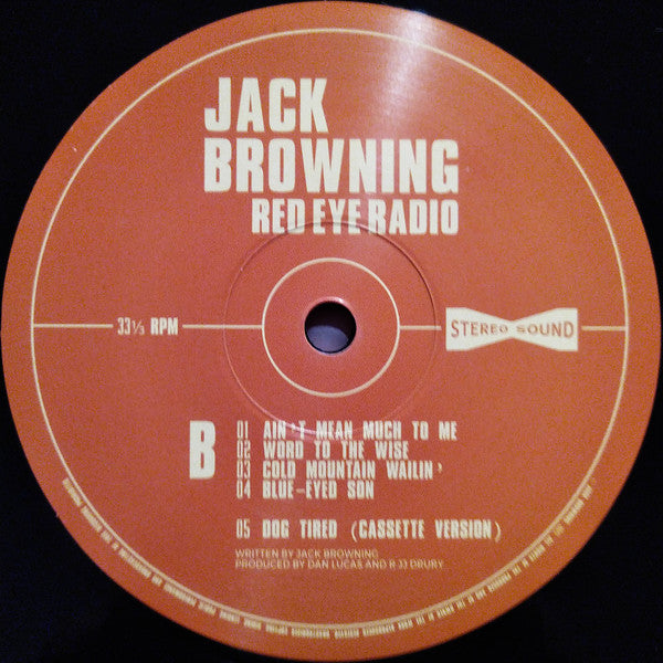 Jack Browning (2) - Red Eye Radio (LP)
