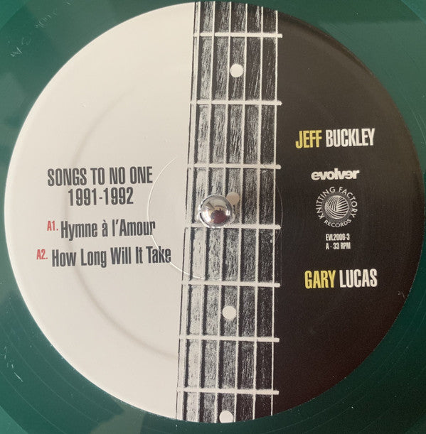 Jeff Buckley & Gary Lucas - Songs To No One 1991-1992 (LP)