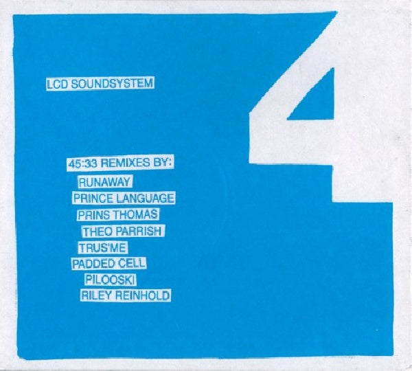 Lcd Soundsystem - 45:33 remixes (CD) - Velvet Music