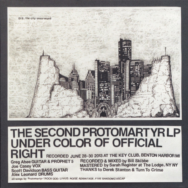 Protomartyr (2) - Under Color Of Official Right (tweedehands CD) - Velvet Music