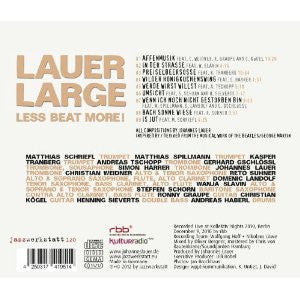Lauer Large - Less Beat More! (CD d'occasion)