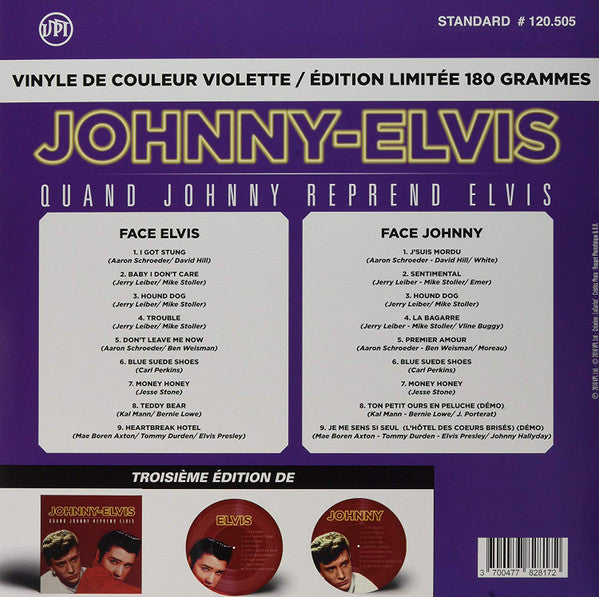 Johnny Hallyday - Elvis Presley - Quand Johnny Reprend Elvis (LP)