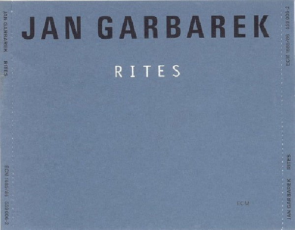 Jan Garbarek - Rites (CD) - Velvet Music