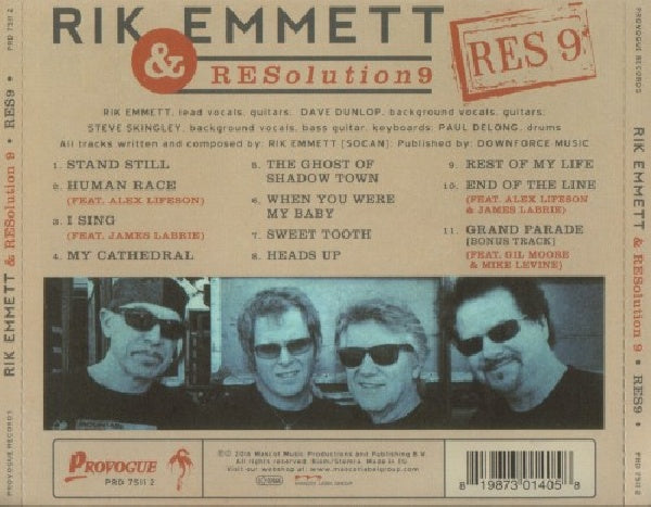 Rik Emmett & Resolution 9 - Res9 (CD) - Velvet Music