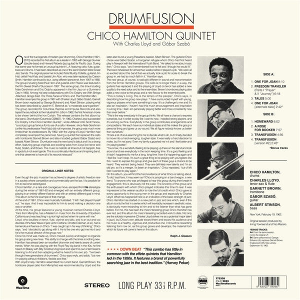 Chico Hamilton Quintet, The - Drumfusion (LP) - Velvet Music