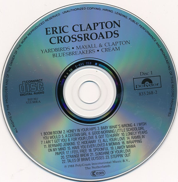 Eric Clapton - Crossroads (tweedehands CD) - Velvet Music