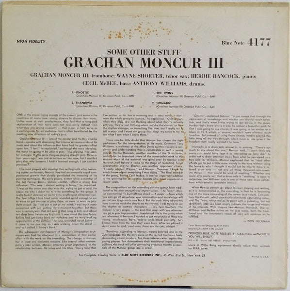 Grachan Moncur III - Some Other Stuff (tweedehands LP) - Velvet Music