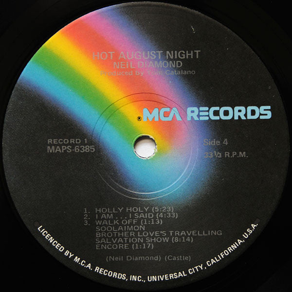 Neil Diamond - Hot August Night (tweedehands LP) - Velvet Music
