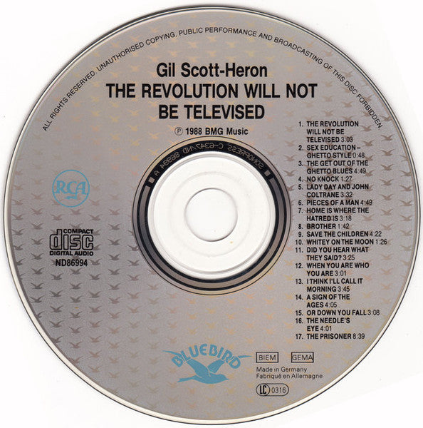 Gil Scott-Heron - The Revolution Will Not Be Televised (tweedehands CD) - Velvet Music