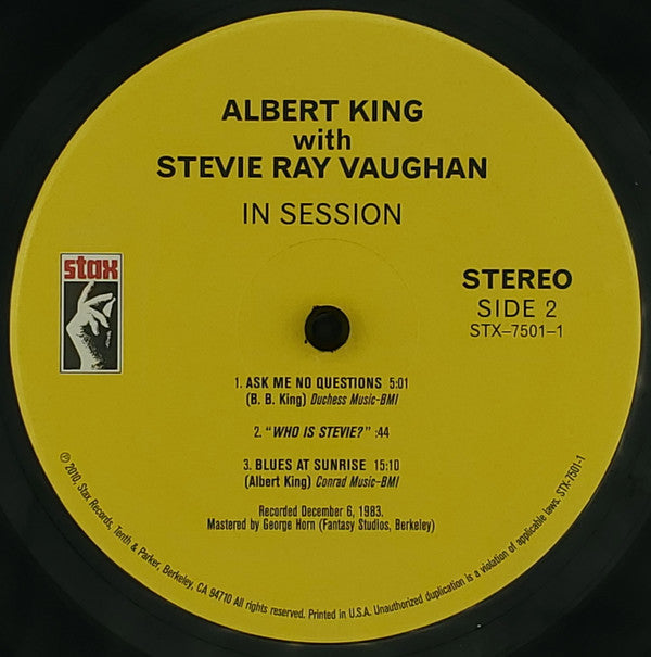 Albert King with Stevie Ray Vaughan - In session (LP) - Velvet Music