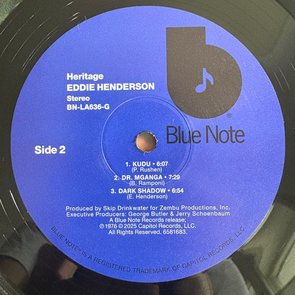 Eddie Henderson - Heritage (LP) - Velvet Music