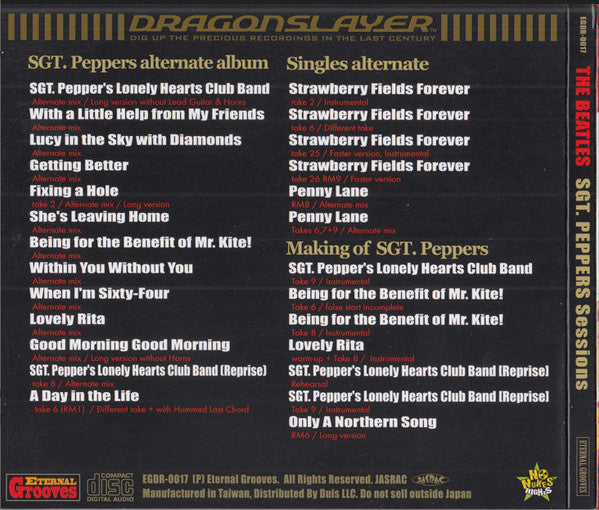 Beatles, The - Sgt Peppers Sessions (CD) - Velvet Music