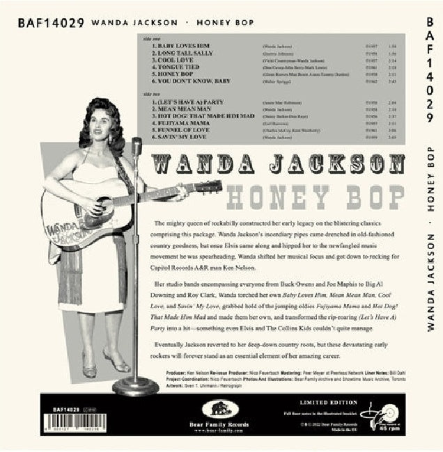 Wanda Jackson - Honey bop (12-inch maxi single)