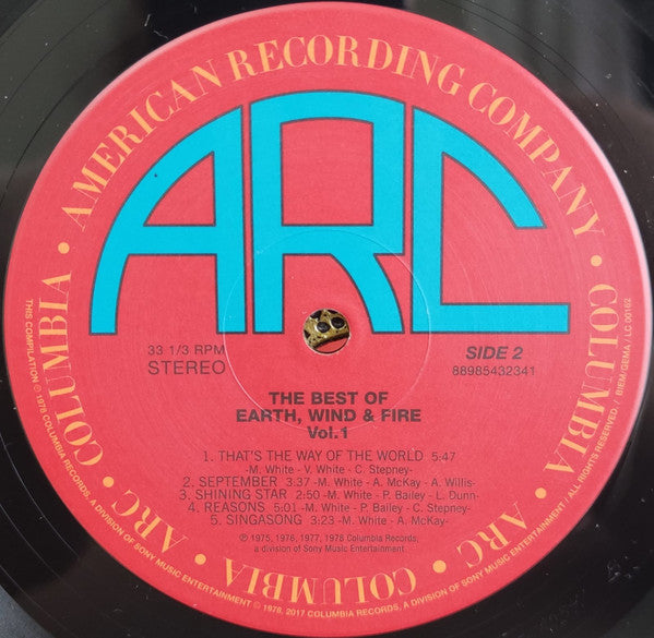 Earth, Wind & Fire - The Best Of Earth Wind & Fire Vol. I (LP) - Velvet Music