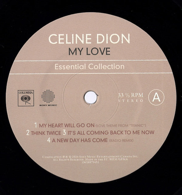Céline Dion - My Love Essential Collection (LP)