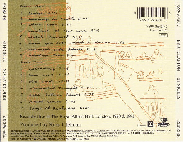Eric Clapton - 24 Nights (tweedehands CD) - Velvet Music