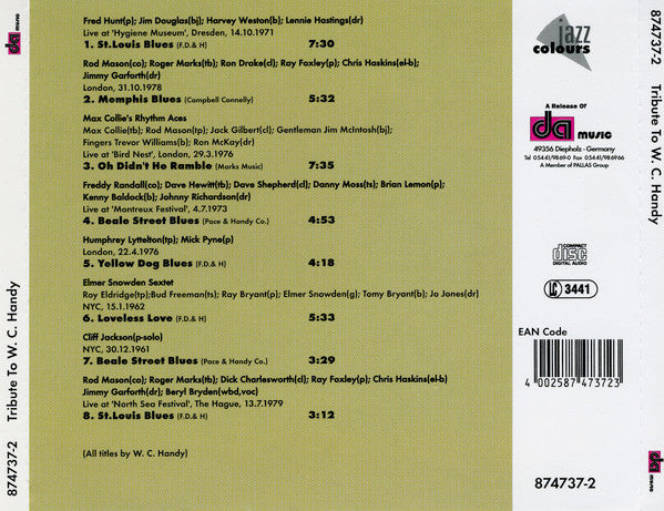 Various - Tribute To W.C. Handy (tweedehands CD) - Velvet Music