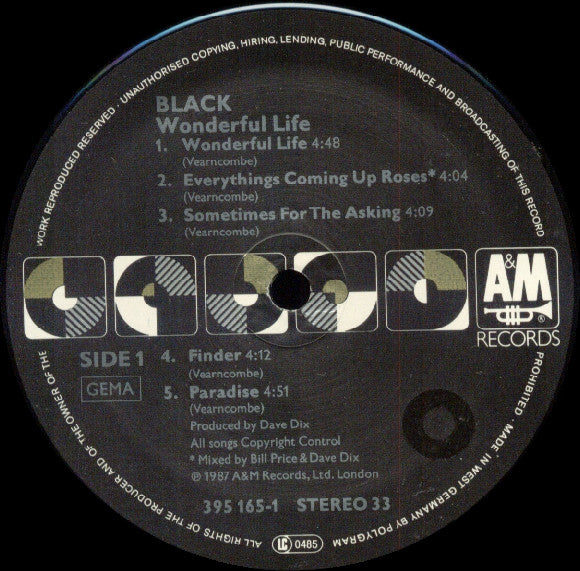 Black (2) - Wonderful Life (tweedehands LP) - Velvet Music