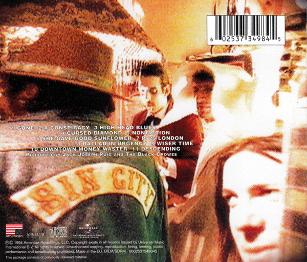 Black Crowes, The - Amorica (CD) - Velvet Music