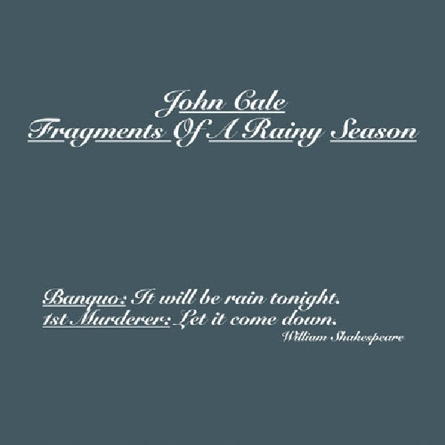 John Cale - Fragments of a rainy season (LP) - Velvet Music