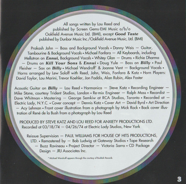 Lou Reed - Sally Can't Dance (CD d'occasion)