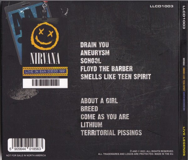 Nirvana - Sounds Like Teen Spirit (Live In San Diego 1991) (CD)