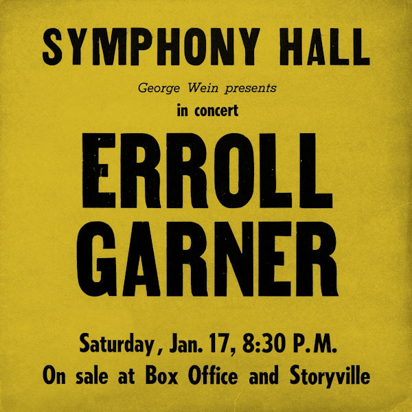 Erroll Garner - Symphony Hall Concert (LP)