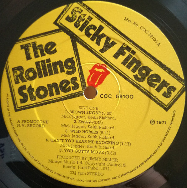 Rolling Stones, The - Sticky Fingers (second hand LP)