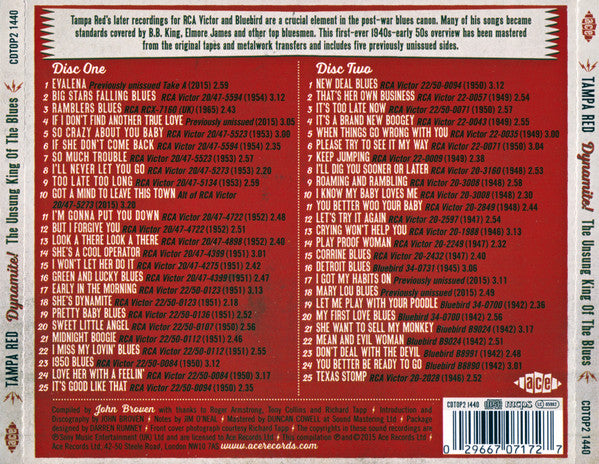 Tampa Red - Dynamite! The Unsung King Of The Blues (CD) - Velvet Music