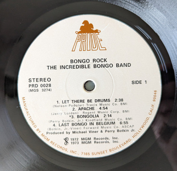 Incredible Bongo Band - Bongo rock (LP) - Velvet Music