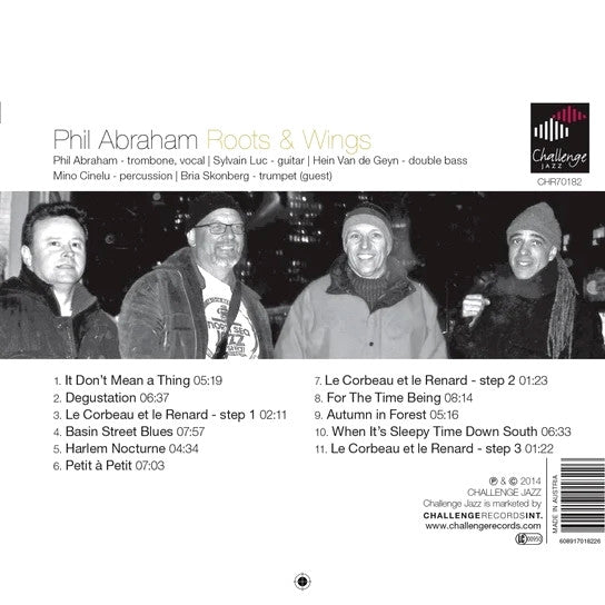 Phil Abraham, Sylvain Luc, Hein Van de Geyn, Mino Cinelu - Roots & Wings (tweedehands CD) - Velvet Music