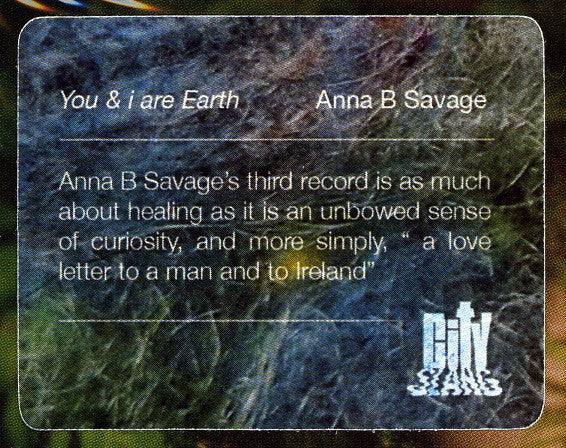 Anna B Savage - You & I Are Earth (CD) - Velvet Music