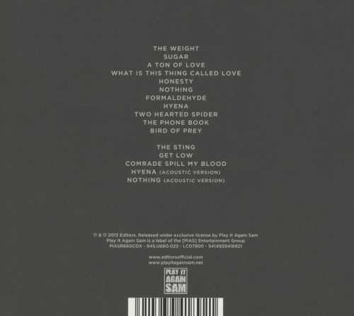 Editors - The Weight Of Your Love (tweedehands CD) - Velvet Music