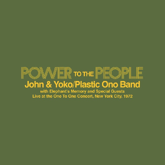 John & Yoko, The Plastic Ono Band, Elephant's Memory - Power To The People - Live at the One To One Concert, New York City, 1972 (12-inch maxi-single) - Velvet Music