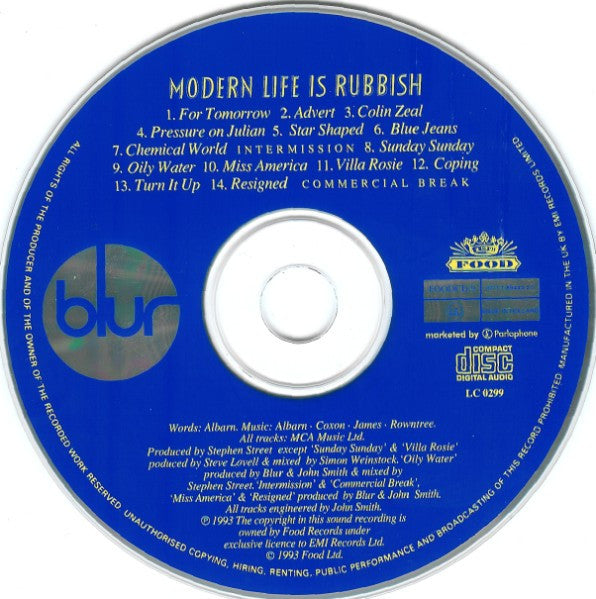 Blur - Modern Life Is Rubbish (tweedehands CD) - Velvet Music