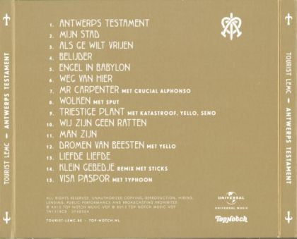 Tourist Lemc - Antwerps Testament (tweedehands CD) - Velvet Music