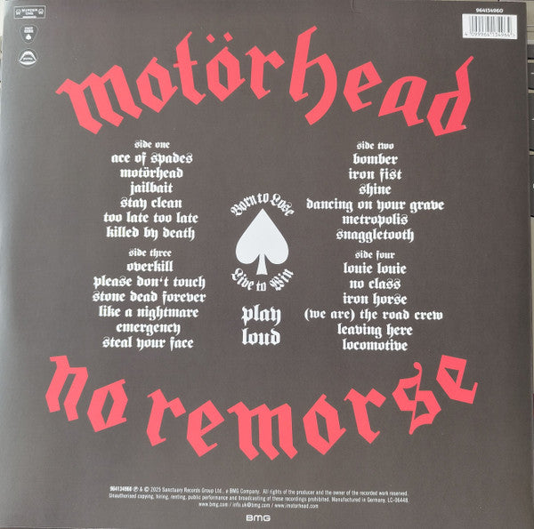 Motörhead - No Remorse (LP) - Velvet Music
