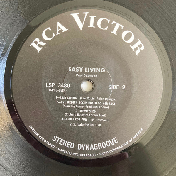 Paul Desmond - Easy living (LP) - Velvet Music