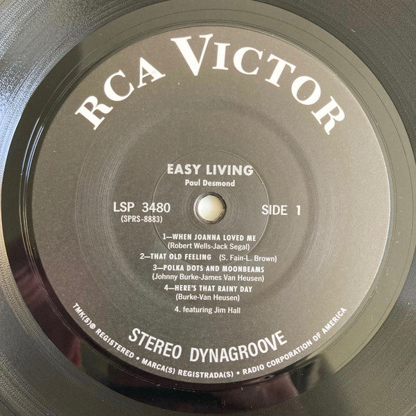 Paul Desmond - Easy living (LP) - Velvet Music