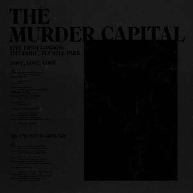 The Murder Capital - Live from London: The Dome, Tufnell Park (12-inch maxi-single)