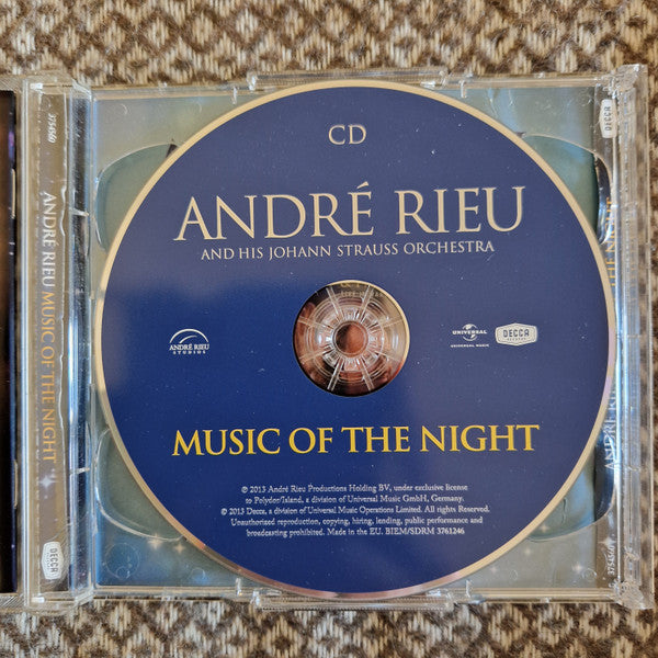 André Rieu And His Johann Strauß Orchestra - Music Of The Night (CD) - Velvet Music