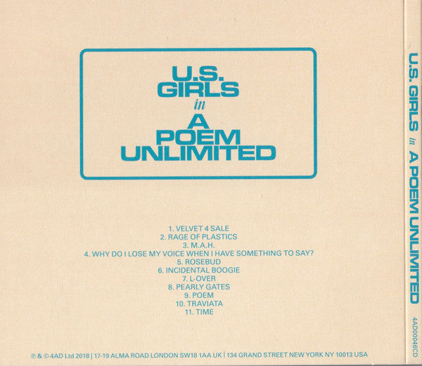 U.S. Girls - In A Poem Unlimited (tweedehands CD) - Velvet Music