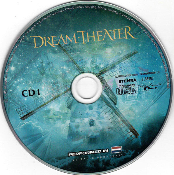 Dream Theater - Performed In The Netherlands (CD) - Velvet Music