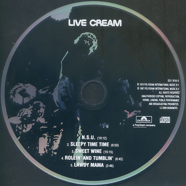 Cream (2) - Live Cream (secondhand CD)